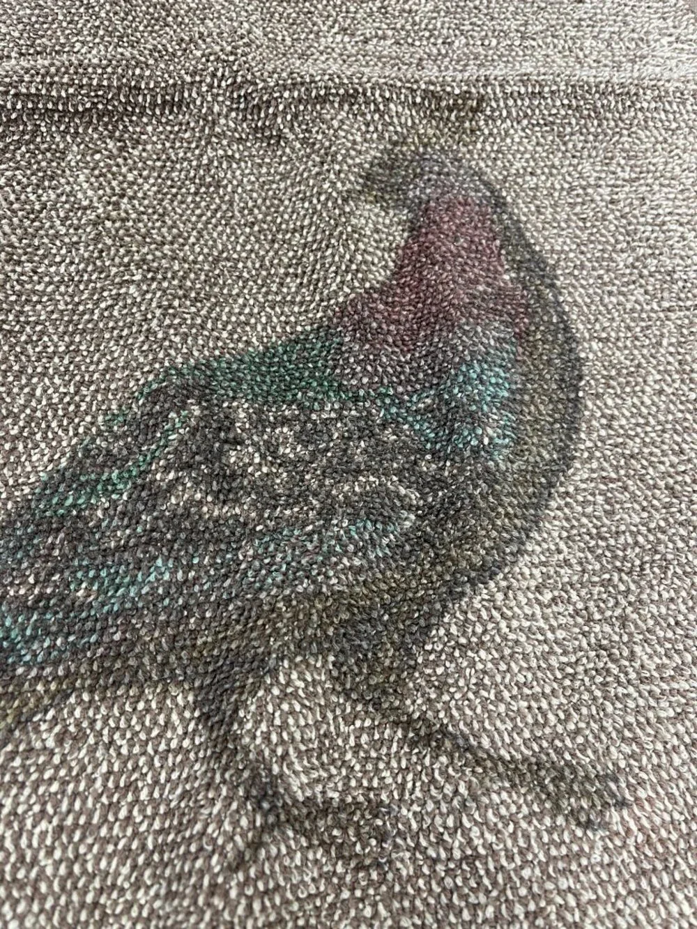 Vintage Martex Perry Ellis Pheasant Game Bird Towel Set Made USA